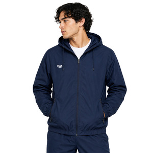 Chaqueta Cortavientos Azul Marino Ligera con Logotipo Personalizado OEM, Fabricante de Chaquetas para Hombre, Chaqueta de Nailon Impermeable con Cierre Completo - Product Image 1