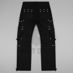 Pantalones Cargo Anchos Estilo Punk Gótico, Cintura Alta, Corte Holgado, Moda Urbana - Product Image 2