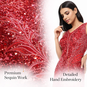 Robe de soirée de luxe au design exceptionnel pour femmes |   Robe de soirée longue de créateur pour mariage et événements de gala - Product Image 4