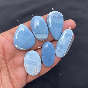 Lote de Cabujones de Ópalo Azul Natural, Gemas Sueltas Certificadas, Mezcla de Formas y Tamaños para la Fabricación de Joyas, Venta al Por Mayor - Product Image 2
