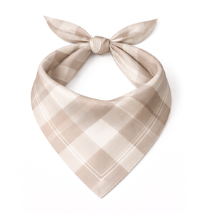 Foulard triangulaire bandana, couvre-chef, écharpe de cou, en coton et soie, imprimé, couleur unie, léger, été, décontracté, unisexe, accessoire de mode - Product Image 1