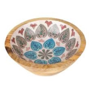 Tazón para Mezclar de Diseño Moderno, Tamaño Personalizado, Tazón Decorativo Hecho a Mano de Madera Esmaltada para Frutas y Ensaladas - Product Image 1