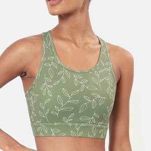 Sujetador Deportivo Sin Costuras para Mujer, con Alto Soporte, Acolchado, Tirantes Ajustables, Transpirable, para Yoga, Running, Gimnasio, Fitness y Entrenamiento - Product Image 1