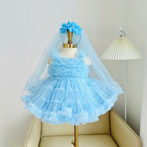 Robe de princesse moelleuse pour filles, robe tutu pour bébé, vêtements pour filles, fabricant OEM/ODM de luxe sur mesure Nhung Nguyen, 15 pièces - Product Image 4