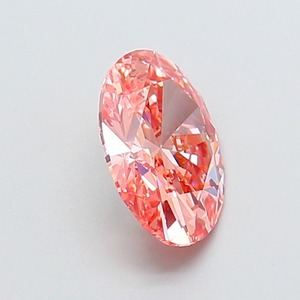 Diamant CVD rose vif fantaisie ovale de 2,05 carats, clarté VS1, polissage excellent, pierre précieuse non montée pour la création de bijoux sur mesure - Product Image 4