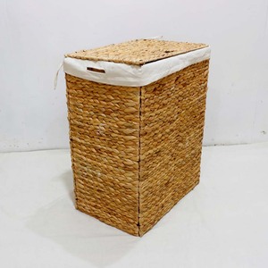 Handwoven Eco-Friendly Durable Water Hyacinth Laundry <b>Basket</b> for Home & Hotel - Product Image 3