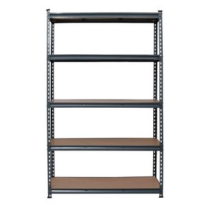 Scaffale di Stoccaggio a 5 Ripiani 110 X 45 X 180cm Verniciato a Polvere Grigio per Garage - Product Image 3