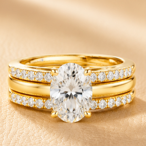 Anillo de Eternidad de Lujo con Diamantes en Forma de Pera en Oro Amarillo, Oro Blanco y Oro Rosa para Mujer, Joyería para Aniversario de Bodas - Product Image 5