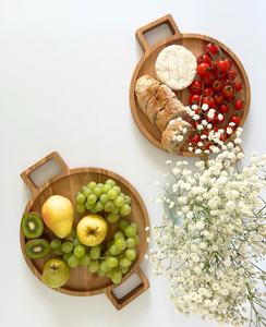 Plateau en bois, plateau de service en bois, plateau décoratif en bois, plateau en bois fait main, plateau en bois rustique, plateau en bois naturel - Product Image 3