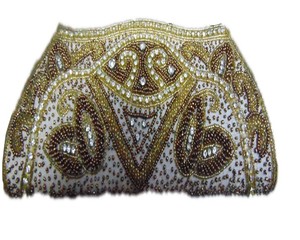 Beaded <b>Clutch</b> Evening Bag With Sparkling Beading For Party <b>Wedding</b> Prom Cocktail Events - Product Image 3