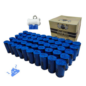 Bolsas de caca de perro ecológicas de 50 rollos azules, plástico biodegradable portátil personalizado, función de apertura fácil, superventas en Taiwán - Product Image 6