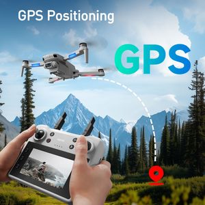 โดรน GPS รุ่น 4DF8 หน้าจอ 4.5 นิ้ว พร้อมกล้อง ถ่ายภาพอัตโนมัติ/ติดตามฉัน 5G FPV สำหรับผู้ใหญ่ อะไหล่และอุปกรณ์เสริม RC - Product Image 5