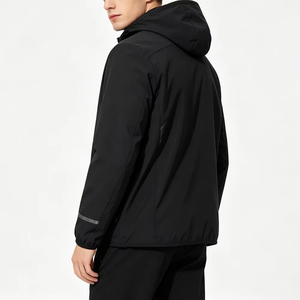 Men Technical Hooded Windbreaker <b>Jacket</b> Waterproof Softshell <b>Running</b> Cycling <b>Reflective</b> <b>Jacket</b> OEM Custom - Product Image 2