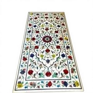 Tablero de Mesa de Sofá de Lujo I Tablero de Mesa de Comedor de Mármol Blanco I Tablero de Mesa de Pasillo Hecho a Mano I Tablero de Mesa de Sofá para Pasillo I Tablero de Mesa de Bar - Product Image 2