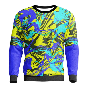 Sweat-shirt à col rond personnalisé avec impression de logo, prix d'usine, sweat-shirt décontracté à col rond pour hommes, sweat-shirts à sublimation pour hommes - Product Image 2