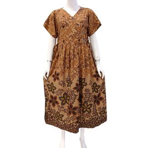 Chemise de nuit décontractée d'été respirante pour femmes grandes tailles avec taille élastique et manches courtes par Cheery - Product Image 6