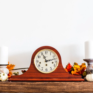 Modern Whole Wood Made Desk <b>Clock</b> Quartz Table Mantle <b>Clock</b> with Needle Display - Product Image 4