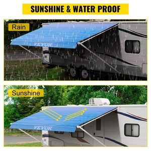 Tende da sole motorizzate per camper da 20 piedi, tendalino in tessuto per roulotte con tubo avvolgibile in vinile per patio, campeggio, auto, furgone, SUV, tendalino per camper - Product Image 3