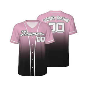 High Quality Silk Screen Printing Unisex Baseball Jerseys Custom Blank Wholesale Baseball Uniform Shirts 100% Organic Cotton - Product Image 1