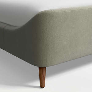 Wholesale Luxury Curved Upholstered <b>Bed</b> | Velvet Shelter <b>Platform</b> <b>Bed</b> <b>Frame</b> - Product Image 6