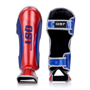 สนับหน้าแข้งสำหรับมวยไทย MMA แบบไทยมีโลโก้ขนาดออกแบบมาใหม่ - Product Image 1