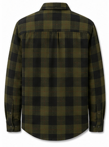 เสื้อเชิ้ตแขนยาวลำลองสำหรับผู้ชาย คอปกพับได้ แขนยาวเต็มตัว ผ้าฝ้าย - Product Image 2