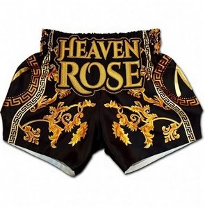 Shorts de Boxeo Muay Thai Profesionales al por Mayor, Shorts de Lucha de Kickboxing MMA con Bordado Satinado, Logotipo Personalizado, Proveedor de Pedidos al por Mayor OEM - Product Image 5