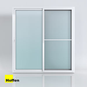 ประตูบานเลื่อน Hoffen Pro uPVC ขนาด 160x205 สีขาว พร้อมมุ้งลวด กระจกบานเลื่อน กันน้ำ ป้องกันความร้อน ขายดีที่สุด - Product Image 2