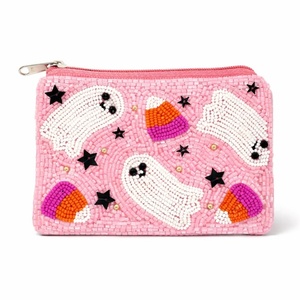 Durable Halloween BOO Candy Corn Beaded Coin <b>Purse</b> Multi-Purpose Mini Storage Pouch Cute Spooky Mini Pouch Great for Gifts 2026 - Product Image 3