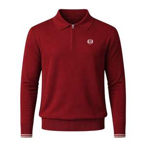 Suéter Polo con Cierre Kappa Alpha Psi, Color Carmesí, Ropa de Fraternidad Griega con Diseño Clásico, Comodidad Premium y Estilo Atemporal - Product Image 4