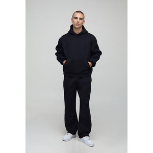 Conjunto Deportivo Elegante de Corte Regular con Pantalones Acampanados, Sudadera Cómoda y Cálida, Ideal para Hombres, Mujeres y Adolescentes - Product Image 1