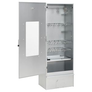 17.5 \ "x11.4 \" x43.3 \ "pentole da esterno in acciaio zincato BBQ forno fumatore con trucioli di legno - Product Image 6
