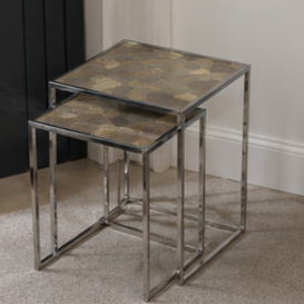 Modern <b>Round</b> Marble Top Nesting <b>Side</b> <b>Tables</b> with Metal Frame Living Room Furniture Decorative Accent <b>Table</b> - Product Image 5