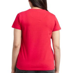 Camiseta de Lona para Mujer, de Alta Calidad, Elegante y Cómoda, Corte Ajustado, Diseño Personalizado, Cuello Redondo, Estampados Vibrantes, Colores Casuales - Product Image 2