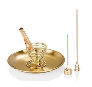 Soporte para varillas de incienso con recogedor de cenizas, soporte para Agarbatti, para varillas, espirales y conos, para decoración de Diwali, Puja y hogar - Product Image 1