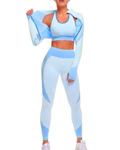 Conjuntos de Yoga de Dos Piezas de Secado Rápido para Mujer, Estilo Nuevo, Cómodos, para Gimnasio, Fitness, Trabajo, Bra y Shorts Transpirables, Ropa Deportiva con Logotipo en la Cintura - Product Image 4