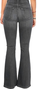 Fashion Women's Sexy Knee Length <b>Boot</b> Cut Cotton Denim Jeans Casual Designer New Arrival Latest - Product Image 4
