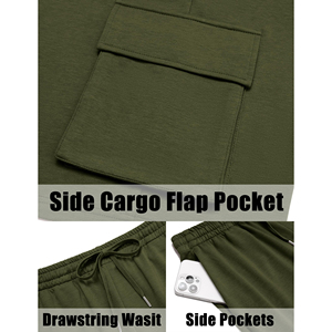 Conjunto de Camiseta y Pantalones Cortos de Algodón Verde para Hombre, Casual, Transpirable, Color Sólido, Cintura Elástica, Diseño con Bolsillos, Alta Calidad 2026 - Product Image 4