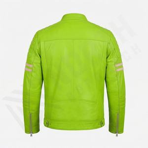 Chaqueta de Motociclista de Cuero Genuino para Hombre de la Mejor Calidad, Nueva Colección de Invierno, Chaquetas de Motocicleta con Protecciones Desmontables Personalizadas - Product Image 2