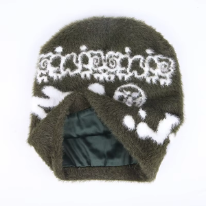 Gorros de Punto de Invierno para Hombre con Logotipo Grande al por Mayor, Gorros Unisex - Product Image 3