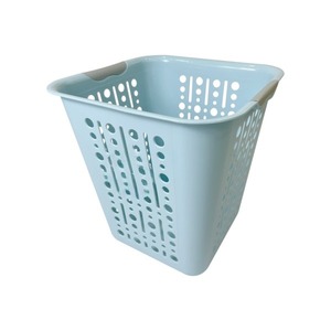 Cesto de Ropa Sucia de Plástico de Gran Capacidad con Tapa Tejida, Contenedor de Almacenamiento Portátil para Lavandería - Product Image 4
