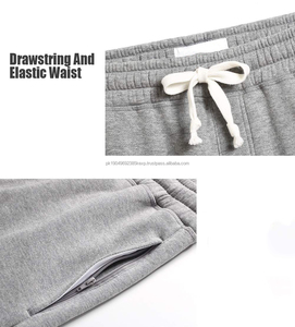 High Quality <b>Men's</b> Cotton Long Casual <b>Lounge</b> Fleece <b>Shorts</b> Pockets Jogger Athletic Workout Gym Sweat <b>Shorts</b> - Product Image 3