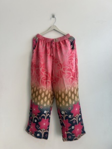 Wholesale Lot Of Long Wide Leg Sari Silk <b>Harem</b> Pants Women <b>Trouser</b> Pajama Yoga Pant - Product Image 2