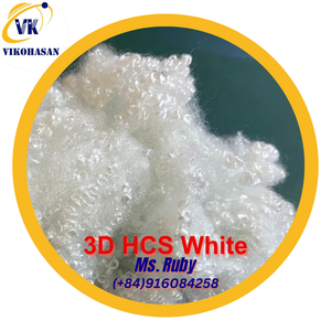 VikoHasan GRS Certifié 3D Blanc Fabricant Recyclé Creux Conjugué Fibre Synthétique Polyester Filature Flamme Siliconée - Product Image 3