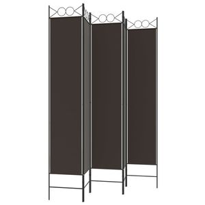 ฉากกั้นห้องผ้าสีน้ำตาล 5 แผง ขนาด 78.7"x86.6" พร้อมฉากกั้น - Product Image 5