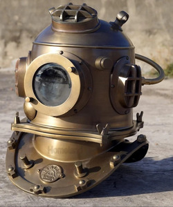 Casco de buceo antiguo de latón de 18 pulgadas para exhibición, a precio mayorista y directo de fábrica desde India - Product Image 6