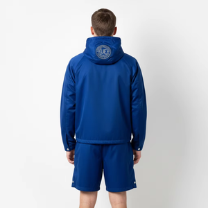 Ensemble deux pièces d'été sur mesure pour homme : Blouse et pantalon de jogging en polyester avec veste courte zippée – Grandes tailles disponibles - Product Image 2