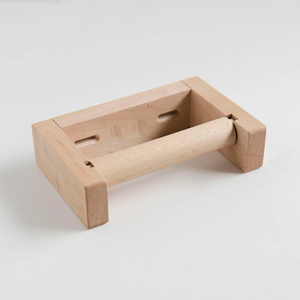 HADIYA NOOR ARTISANAT Porte-rouleau de papier toilette en bois de luxe, mural et écologique, logo personnalisé, couleur naturelle - Product Image 6