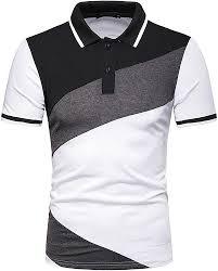Chemise Homme Respirante à Blocs de Couleurs, Manches Courtes, Tricotée, Décontractée, Col Classique, Logo Personnalisé, Été - Product Image 2