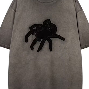 Acid Wash Oversized 100% Cotton Anti-Wrinkle Men's <b>T</b>-Shirts High Quality Wholesale Short Sleeve Supplier From Pakistan - Product Image 2